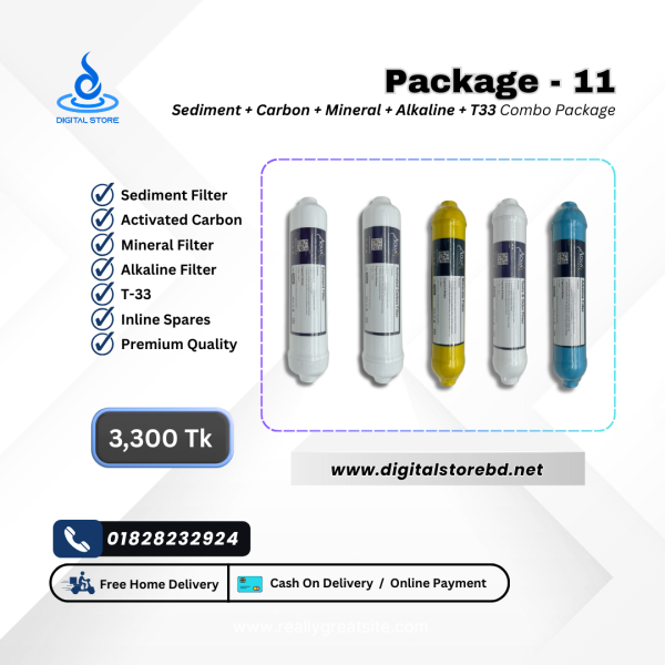 Combo Package 11 - Sediment + Carbon + Mineral + Alkaline + T33