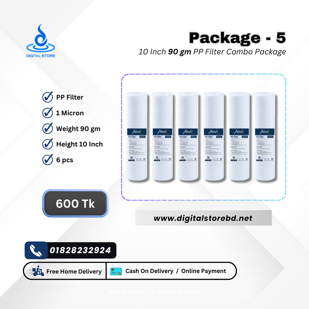 Package 5 Combo Package 5 - 10" PP Filter (90gm) 6ps - Image 1