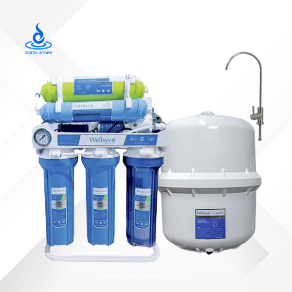 Wellsys RO-100SG (B) 7 Stages 100 GPD RO Water Purifier (Stand with Meter) Vietnam