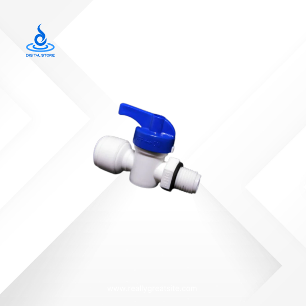 Water Connector Ball Valve Tube 3/8" ~ Thread 1/4"