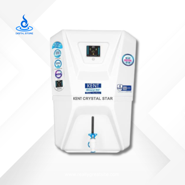 Kent Crystal Star 8 Stages 100 GPD RO Water Purifier (White)