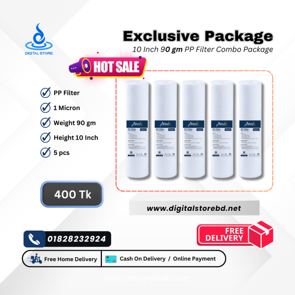 Exclusive Package - 10" PP Filter (90gm) 5ps