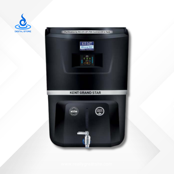 Kent Grand Star 8 Stages 100 GPD RO Water Purifier (Black)